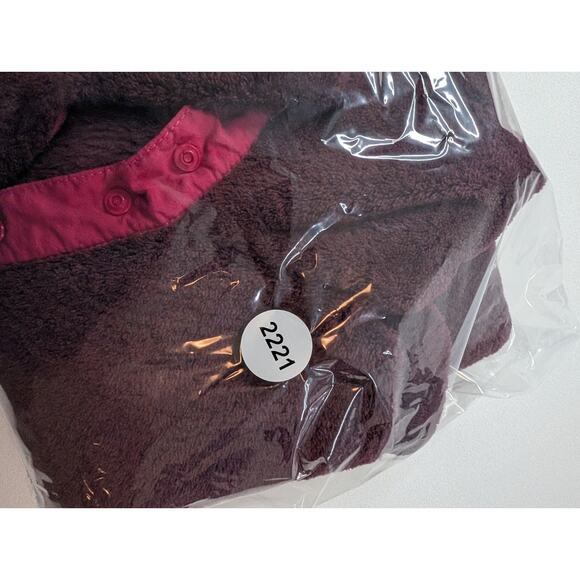 Patagonia Women’s Retool Snap T Pullover Fleece Jacket Wine Maroon Red - Size S - Picture 13 of 13